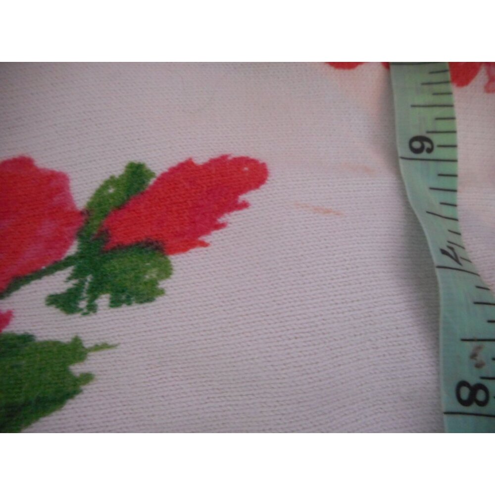 Pink White Floral Button front Cardigan Sweater Preswick & Moore 100% cotton - Picture 5 of 5